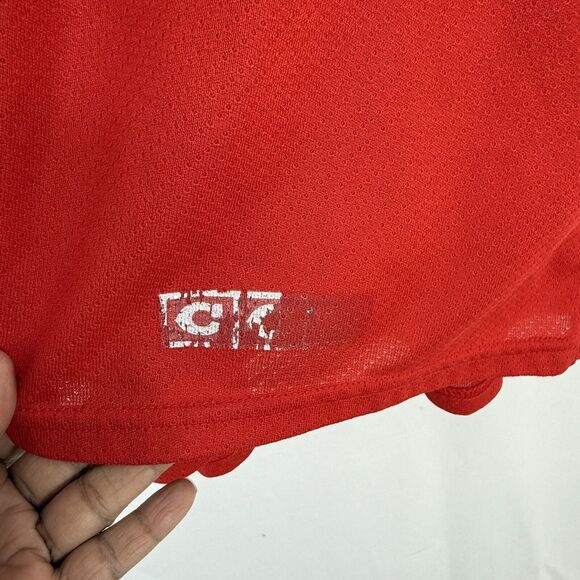 Vintage CCM Air-Knit Red BLANK Hockey Jersey Mens XL Canada Made - Picture 5 of 16